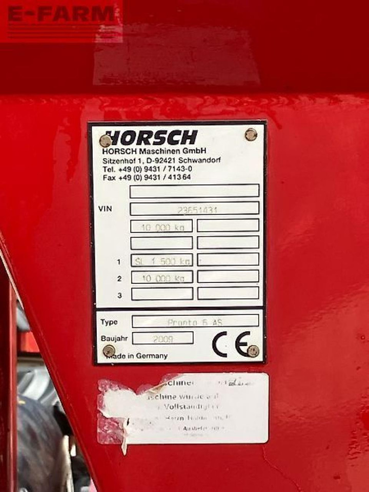 Horsch pronto 6 as *mit saatflusskontrolle* - Semoir: photos 2 Horsch pronto 6 as *mit saatflusskontrolle* - Semoir: photos 2