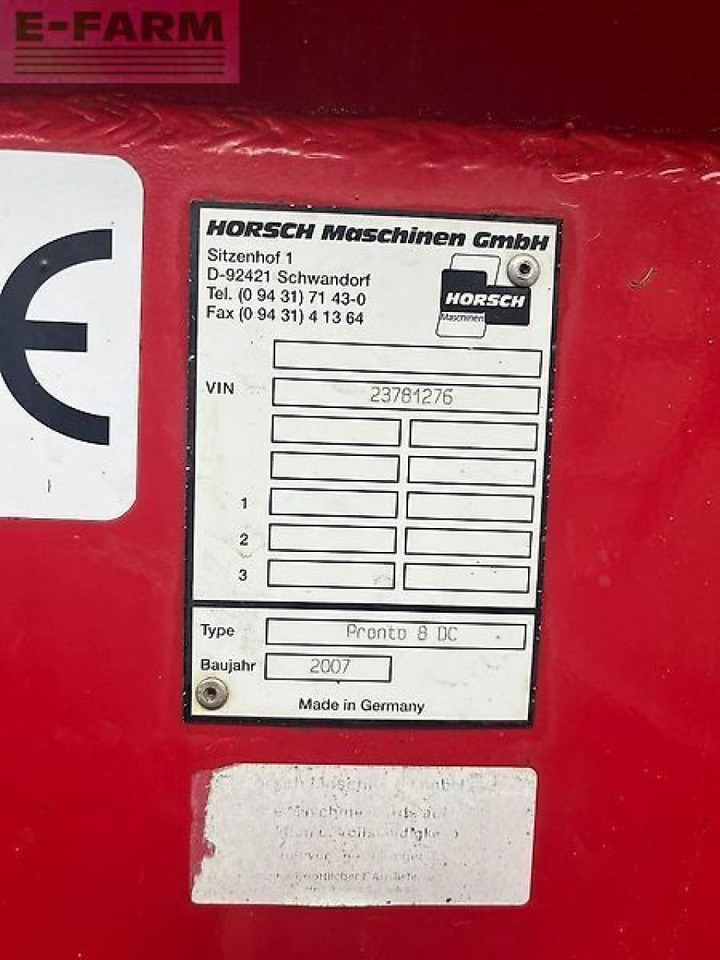 Horsch pronto 8dc - Semoir: photos 4 Horsch pronto 8dc - Semoir: photos 4