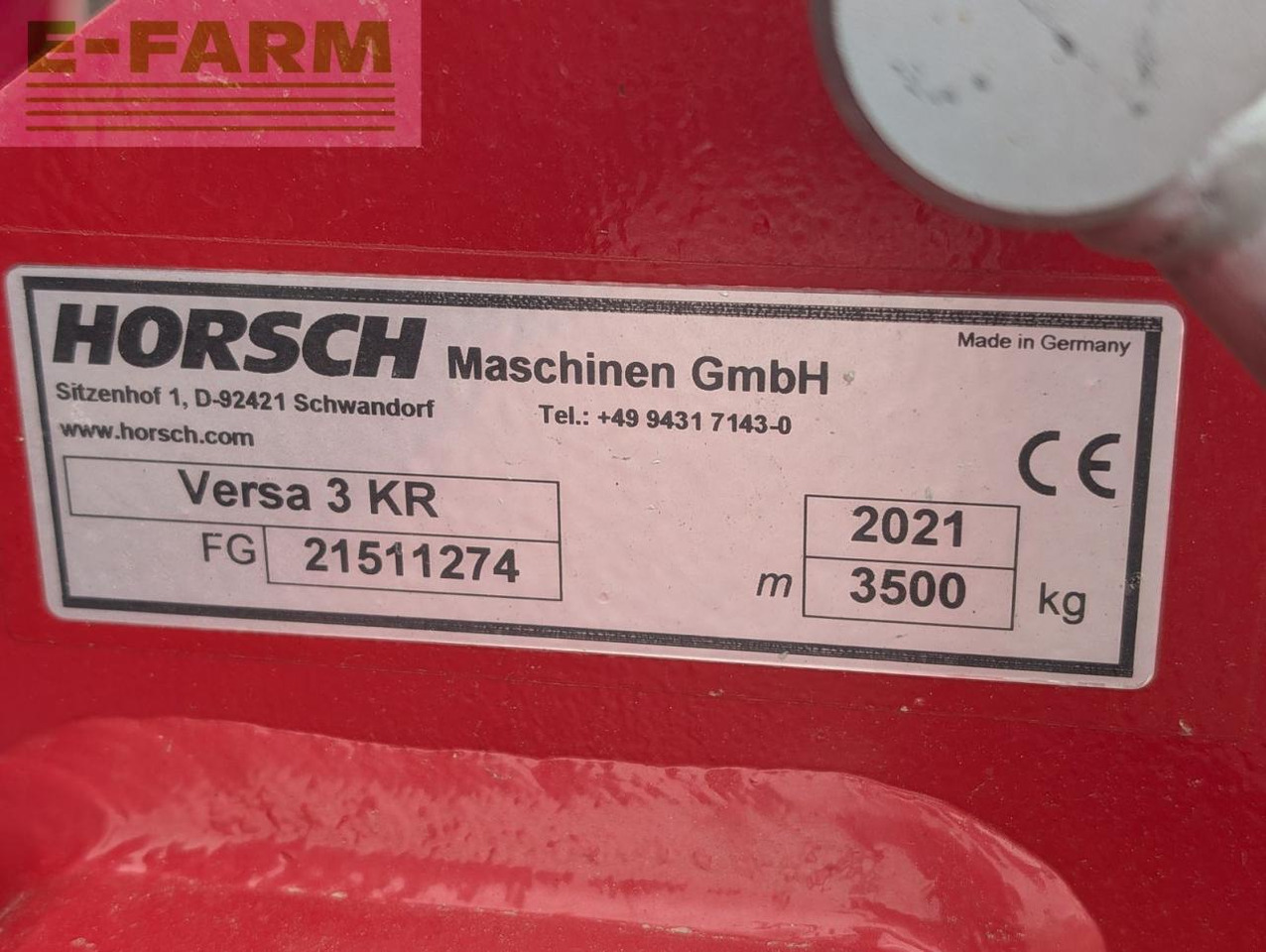 Horsch versa 3 kr - Combiné de semis: photos 3 Horsch versa 3 kr - Combiné de semis: photos 3