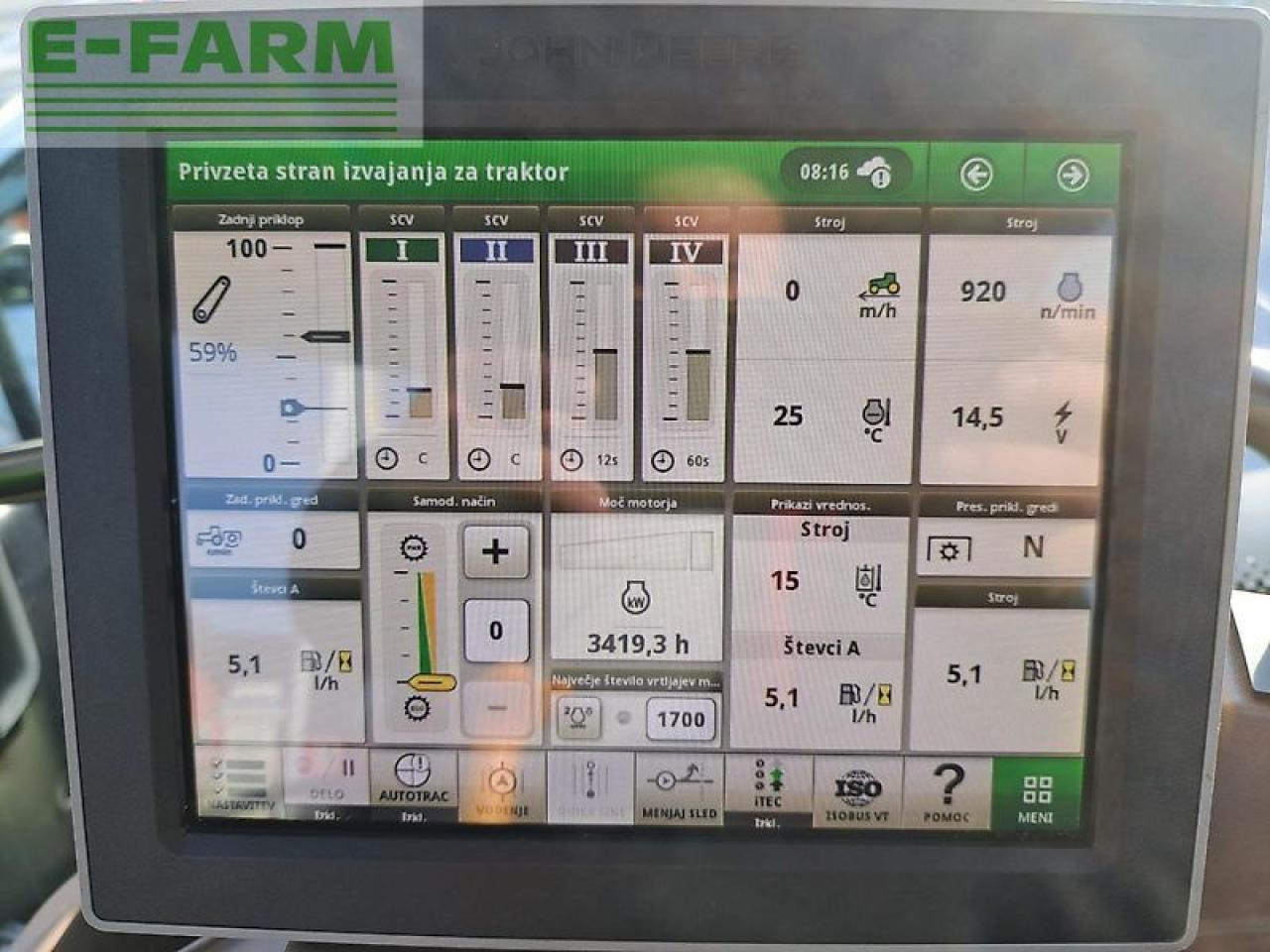 Tracteur agricole John Deere 6195r: photos 16