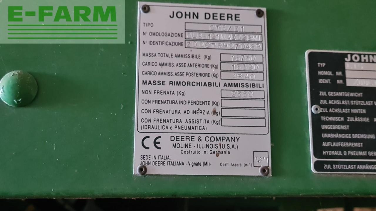Moissonneuse-batteuse John Deere CTS: photos 23 Moissonneuse-batteuse John Deere CTS: photos 23