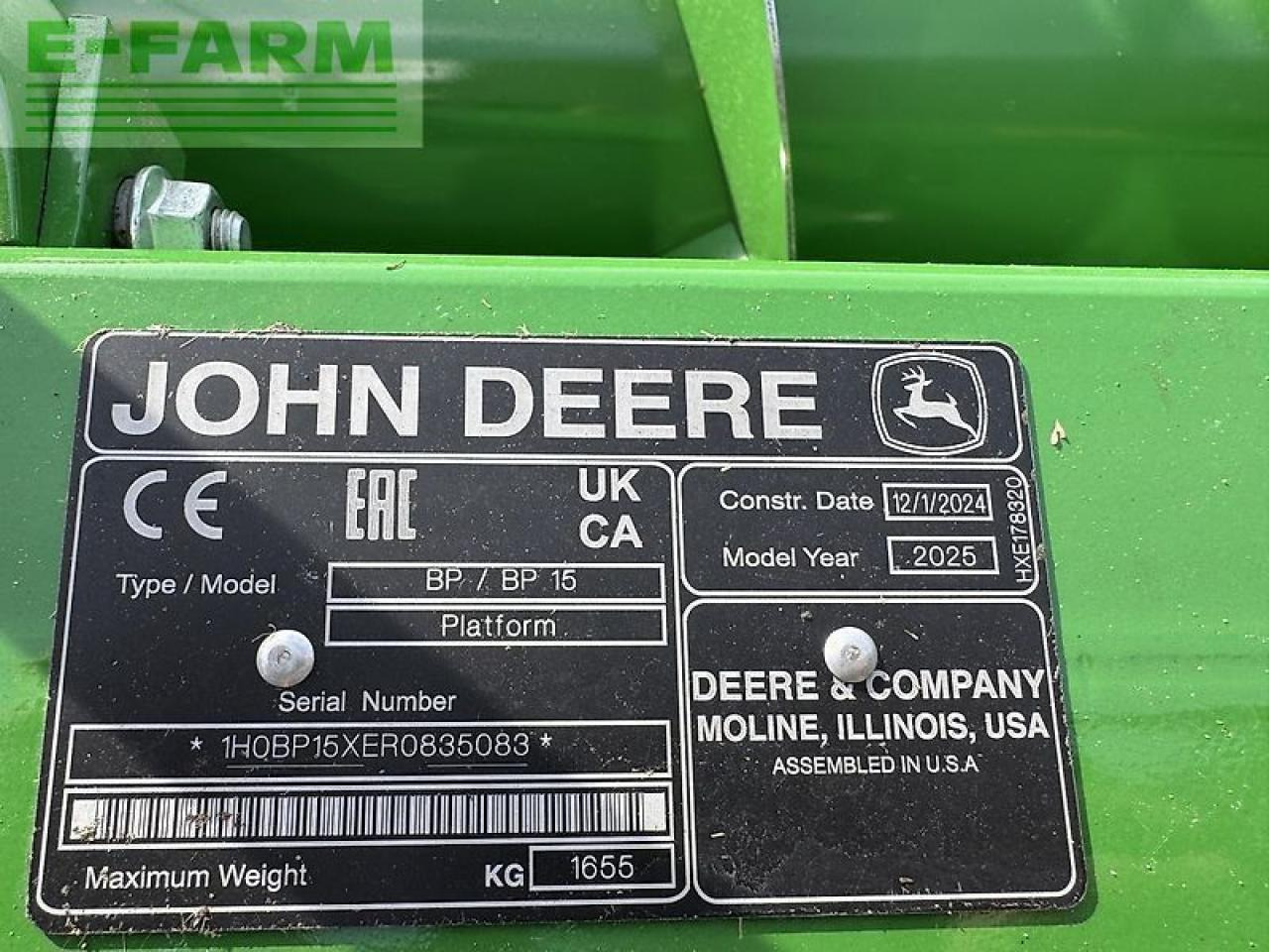 John Deere bp15 pickup skærebor - Accessoire aux ensileuses: photos 3 John Deere bp15 pickup skærebor - Accessoire aux ensileuses: photos 3