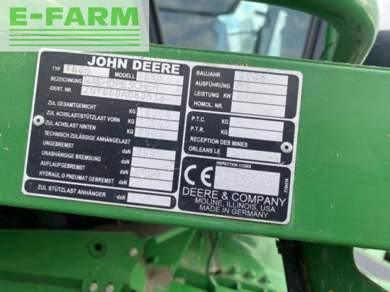 John Deere t660 - Moissonneuse-batteuse: photos 5 John Deere t660 - Moissonneuse-batteuse: photos 5