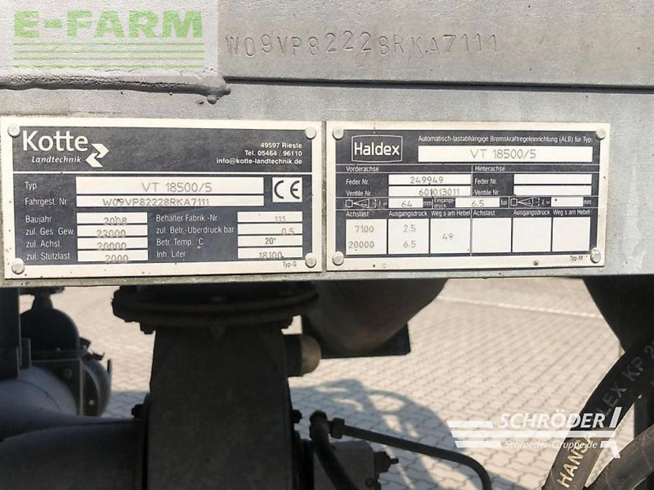 Epandeurs Kotte vt 18500/5: photos 8 Epandeurs Kotte vt 18500/5: photos 8