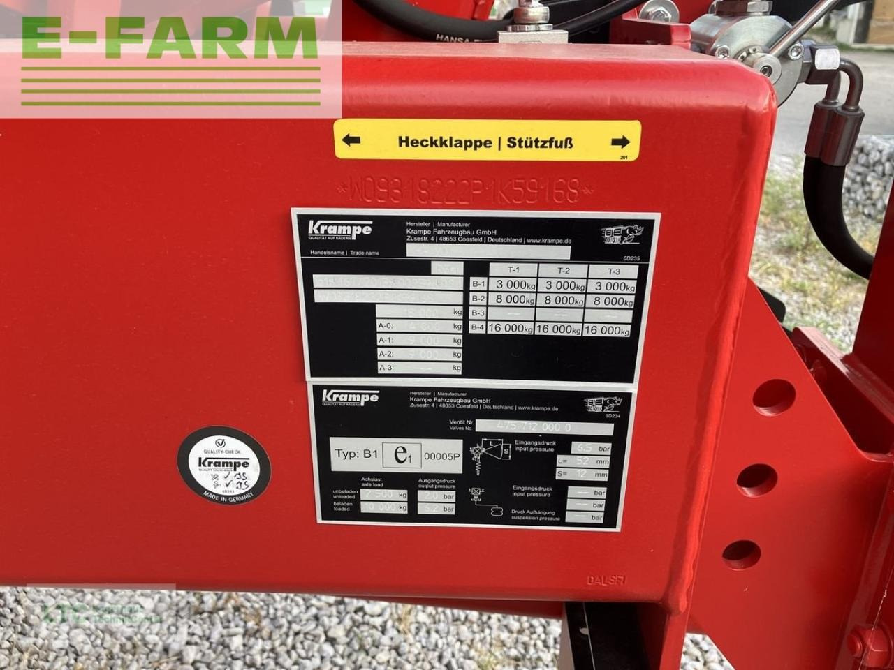 Krampe hp 20 - Benne agricole: photos 4 Krampe hp 20 - Benne agricole: photos 4