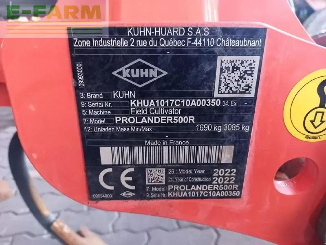 Bineuse Kuhn prolander 500 r federzinkengrubber: photos 12