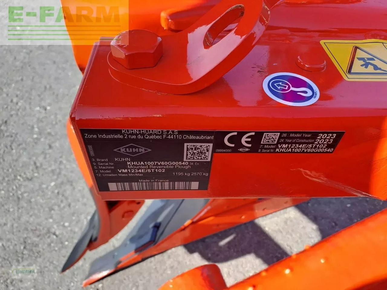 Charrue Kuhn vari master 123 - 4 schar pflug: photos 13