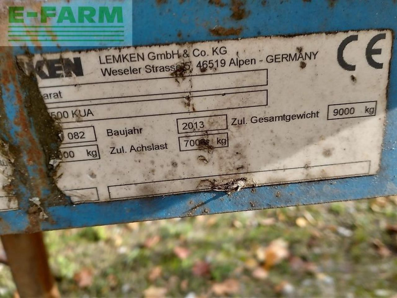 Lemken karat 9/500 kua - Bineuse: photos 2 Lemken karat 9/500 kua - Bineuse: photos 2