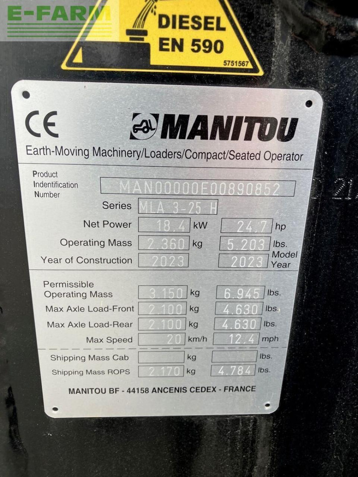 Valet de ferme Manitou manitou mla 3-25: photos 13