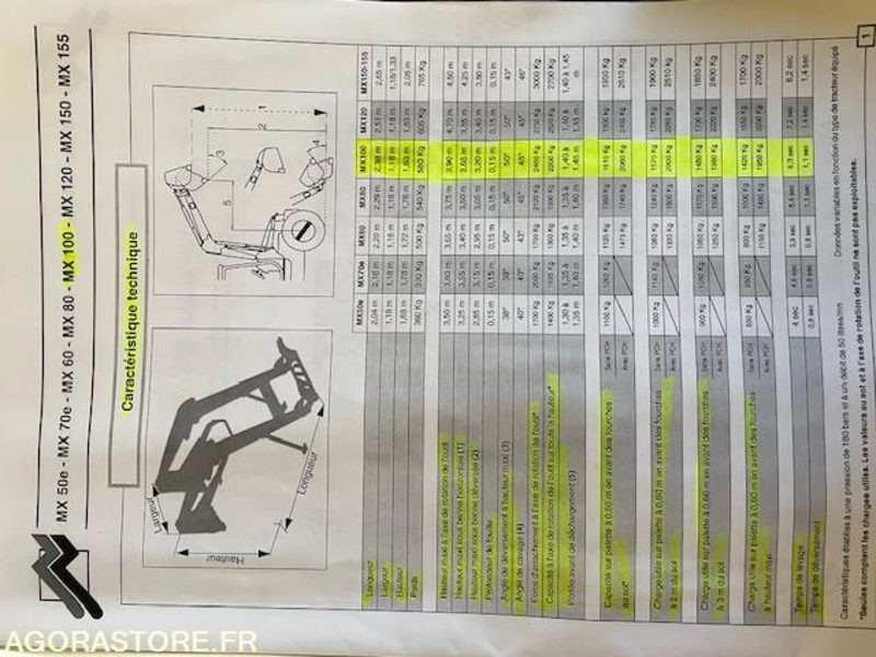 CHARGEUR MAILLEUX MX 100 - Tracteur agricole: photos 5 CHARGEUR MAILLEUX MX 100 - Tracteur agricole: photos 5