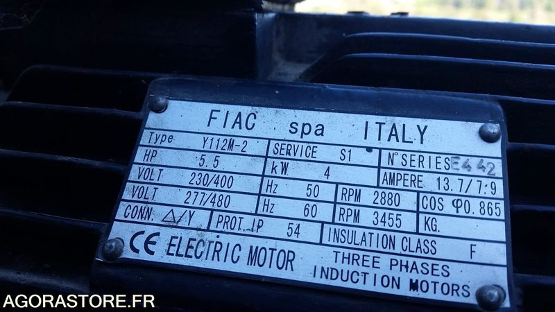 COMPRESSEUR VERTICAL DE MARQUE FIAC TYPE AB-300-670 CUVE 270l TRIPHASE - Compresseur d'air: photos 4 COMPRESSEUR VERTICAL DE MARQUE FIAC TYPE AB-300-670 CUVE 270l TRIPHASE - Compresseur d'air: photos 4