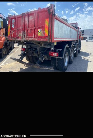 PORTEUR DAF 8X4 BIBENNE GRUE - 2017 - 198000 Kms - Camion: photos 2 PORTEUR DAF 8X4 BIBENNE GRUE - 2017 - 198000 Kms - Camion: photos 2