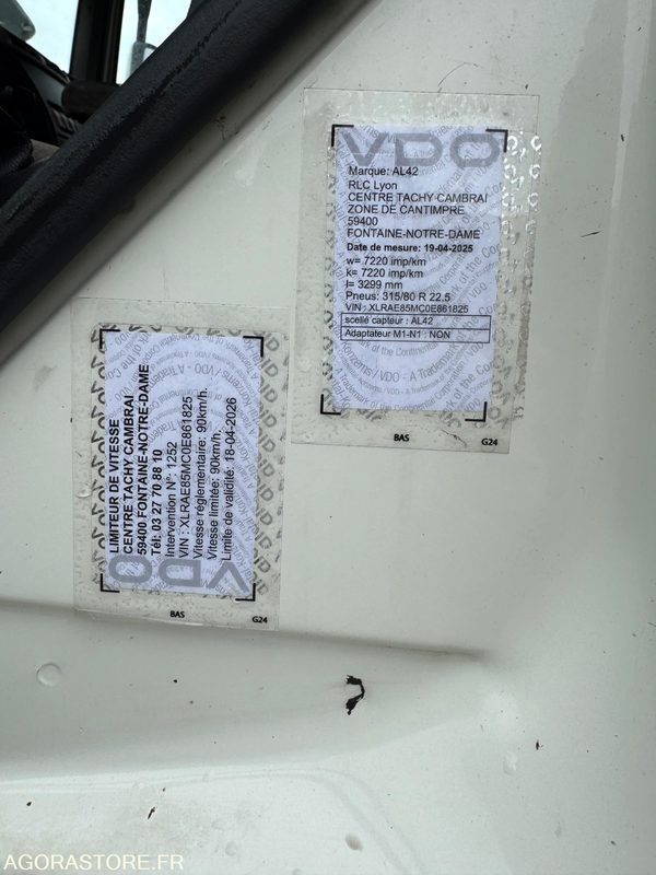Porteur DAF CF460 19T Ampliroll GUIMA - 2009 - 801000km - crédit-bail Porteur DAF CF460 19T Ampliroll GUIMA - 2009 - 801000km: photos 12