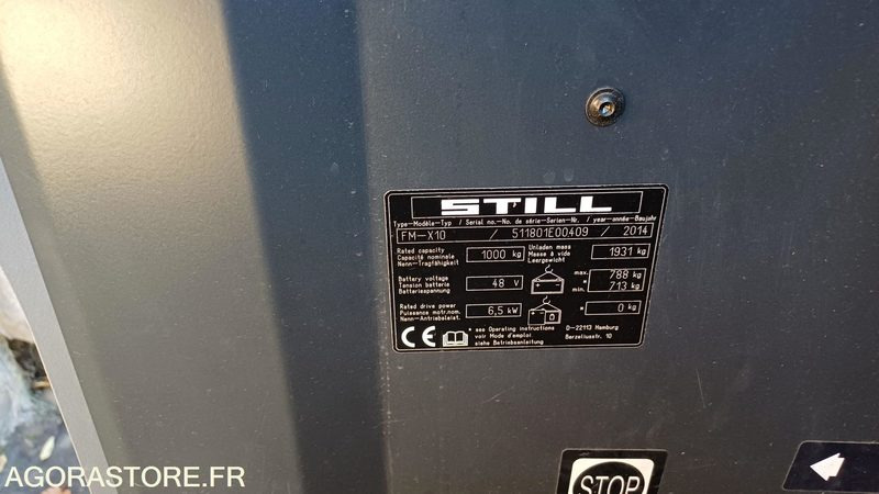 Chariot retractable (Cat.5 R489) STILL FM-X 10 3800H (C649) - Chariot élévateur électrique: photos 4 Chariot retractable (Cat.5 R489) STILL FM-X 10 3800H (C649) - Chariot élévateur électrique: photos 4