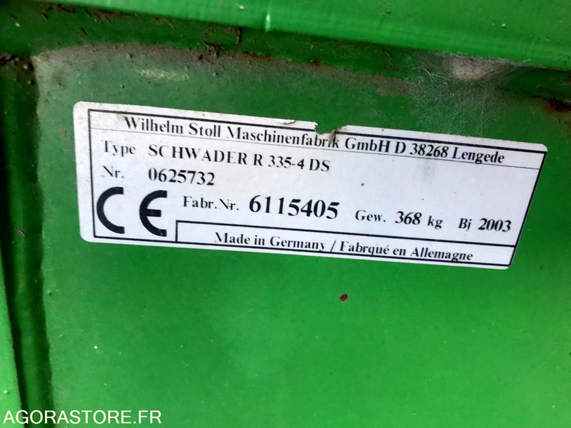 Machine agricole ANDAINEUR STOLL R335 (année 2003): photos 10