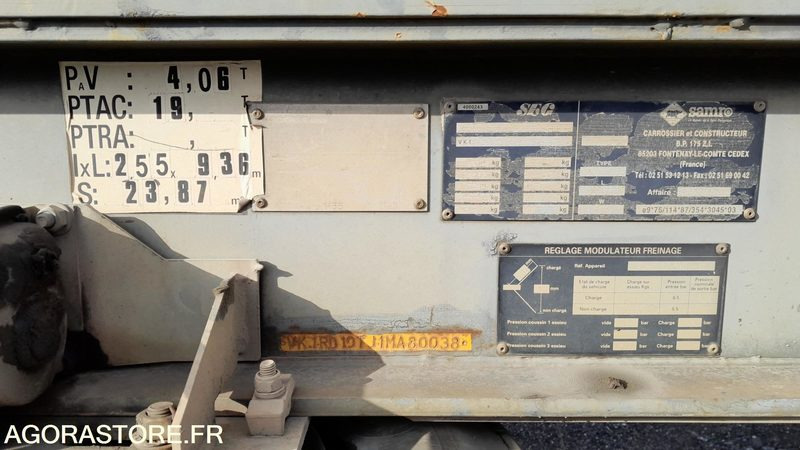 REMORQUE SAMRO // R30864 - Remorque: photos 3 REMORQUE SAMRO // R30864 - Remorque: photos 3