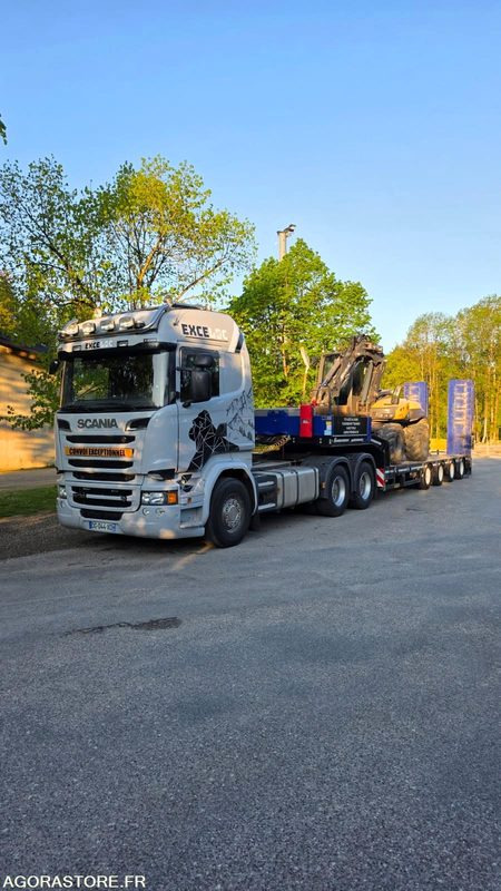 CAMION TRACTEUR 6X4 SCANIA R730 V8 2014 440 000 KM PTRA 150T + PORTE ENGINS FAYM - Tracteur routier: photos 1 CAMION TRACTEUR 6X4 SCANIA R730 V8 2014 440 000 KM PTRA 150T + PORTE ENGINS FAYM - Tracteur routier: photos 1