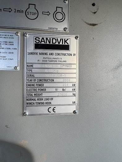 Foreuse Sandvik DP 1100: photos 12