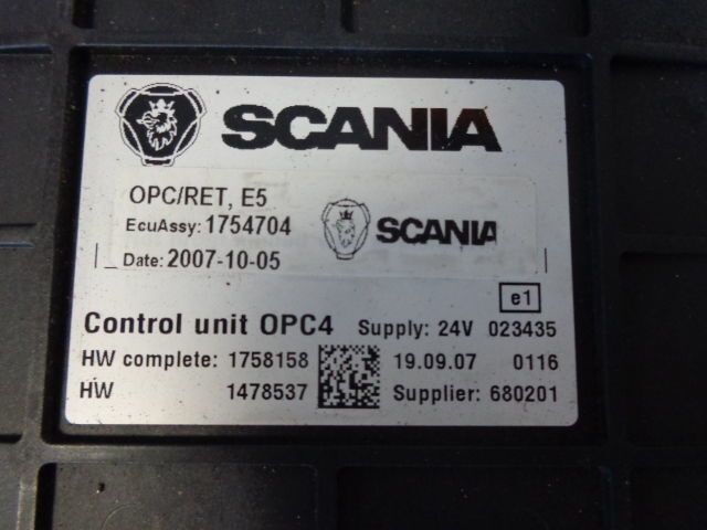 Scania Control unit OPC4 1754704, 1758158, 1478537, 1518631 "WORLDWIDE - Bloc de gestion pour Camion: photos 4 Scania Control unit OPC4 1754704, 1758158, 1478537, 1518631 "WORLDWIDE - Bloc de gestion pour Camion: photos 4