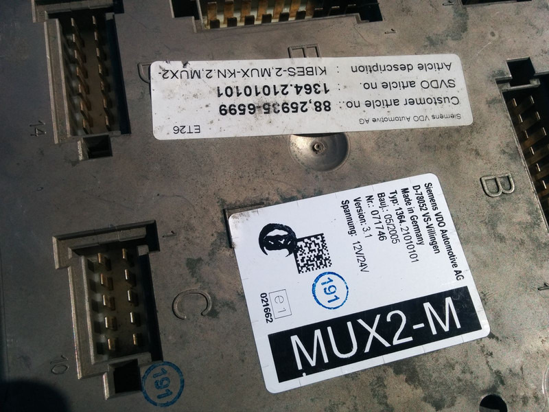 Bloc de gestion MAN ZR2-BS - VDO D78052 VS: photos 6