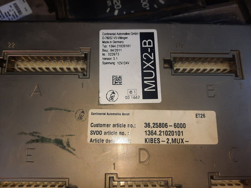 Bloc de gestion MAN ZR2-BS - VDO D78052 VS: photos 8