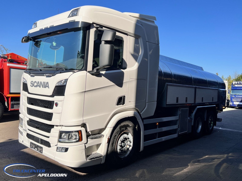 Scania R500 NGS 15000 Liter, Retarder, Steering axle, Stainless steel - Edelstahlt, Milk - Milch - Water - Camion citerne: photos 3 Scania R500 NGS 15000 Liter, Retarder, Steering axle, Stainless steel - Edelstahlt, Milk - Milch - Water - Camion citerne: photos 3
