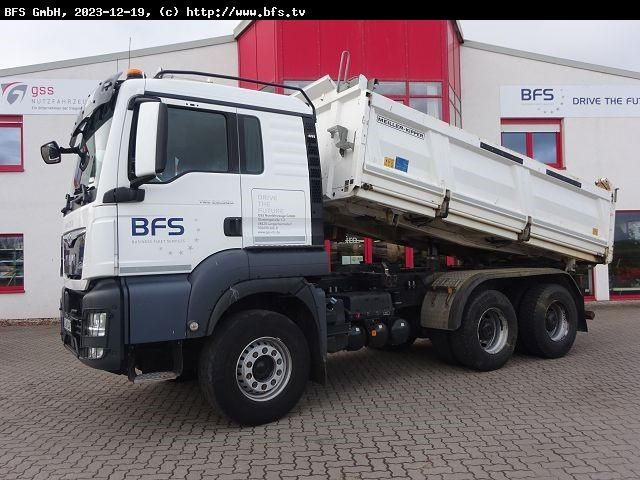 MAN TGS 26.500 6x4 BB MEILLER Bordmatik links, Motor - Camion benne: photos 2 MAN TGS 26.500 6x4 BB MEILLER Bordmatik links, Motor - Camion benne: photos 2