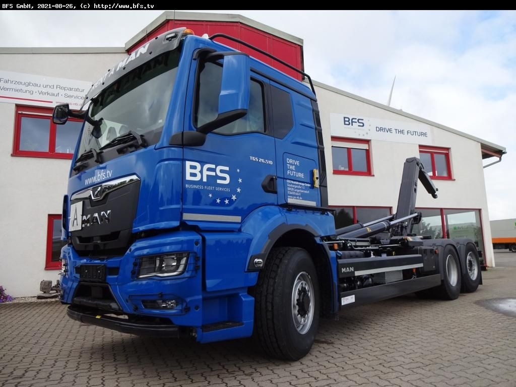 MAN TGS (TG3) 26.510 6x4H-4 BL CH Meiller, Hydrodriv - Camion ampliroll: photos 1 MAN TGS (TG3) 26.510 6x4H-4 BL CH Meiller, Hydrodriv - Camion ampliroll: photos 1