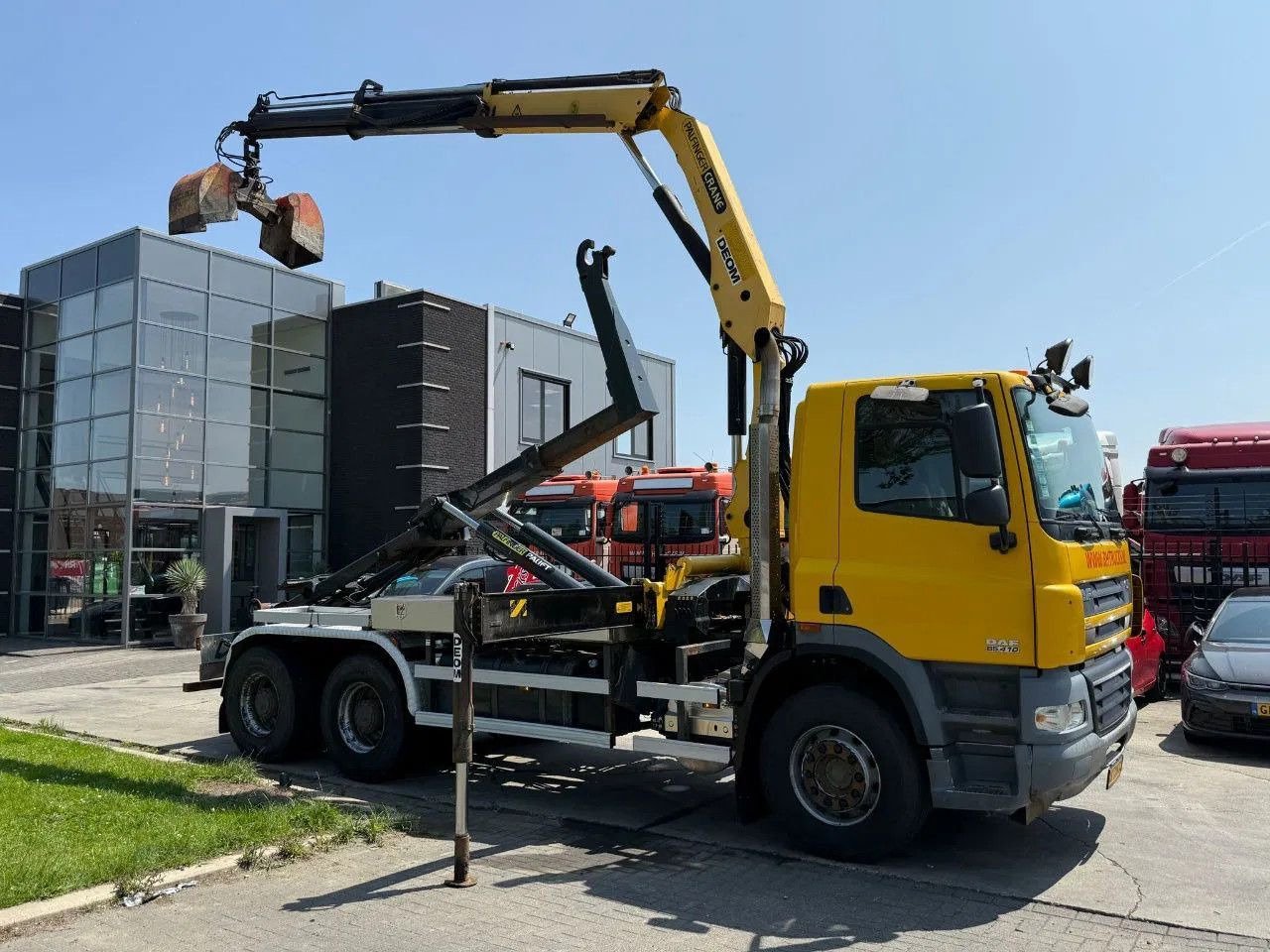 DAF CF 85.410 6X4 - EURO 5 + PALFINGER PK15500 + REM - Camion grue: photos 3 DAF CF 85.410 6X4 - EURO 5 + PALFINGER PK15500 + REM - Camion grue: photos 3