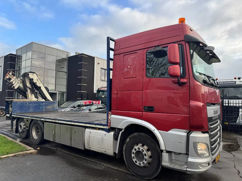 DAF XF 510 6X2 EURO 6 + HIAB 166 HI PRO + REMOTE CONTROL - Camion plateau, Camion grue: photos 5 DAF XF 510 6X2 EURO 6 + HIAB 166 HI PRO + REMOTE CONTROL - Camion plateau, Camion grue: photos 5