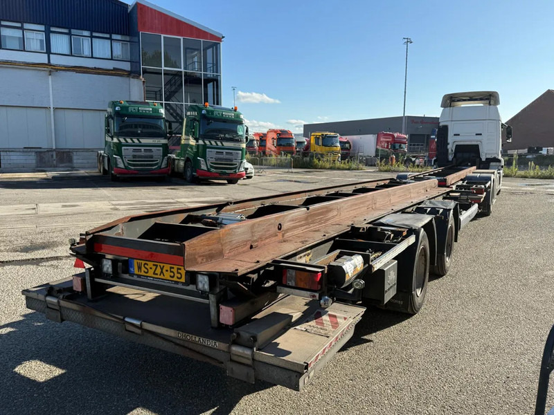 Camion porte-conteneur/ Caisse mobile MAN TGS 18.420 EURO 6 + KRONE 2 AXLE + 2x DHOLLANDIA LIFT: photos 6