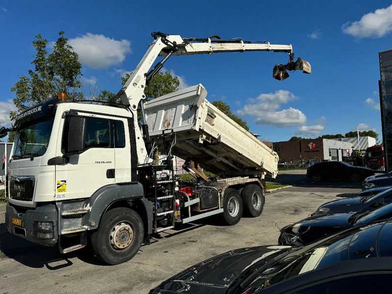 MAN TGS 26.400 6X4 HIAB 166D + REMOTE CONTROL + 2 WAYS KIPPER TÜV TILL 07-2025 - Camion grue: photos 3 MAN TGS 26.400 6X4 HIAB 166D + REMOTE CONTROL + 2 WAYS KIPPER TÜV TILL 07-2025 - Camion grue: photos 3