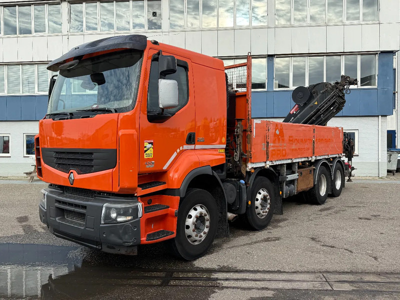 Camion plateau, Camion grue Renault Premium 430 8X4 EEV + HIAB 477 E-7 HIPRO + REMOTE: photos 12 Camion plateau, Camion grue Renault Premium 430 8X4 EEV + HIAB 477 E-7 HIPRO + REMOTE: photos 12