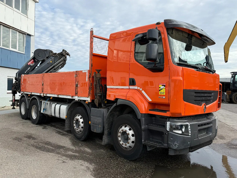 Camion plateau, Camion grue Renault Premium 430 8X4 EEV + HIAB 477 E-7 HIPRO + REMOTE: photos 14 Camion plateau, Camion grue Renault Premium 430 8X4 EEV + HIAB 477 E-7 HIPRO + REMOTE: photos 14