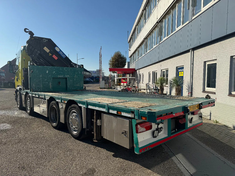 Camion plateau, Camion grue Scania G440 8X2 EURO 6 HMF 8520 + REMOTE CONTROL TWISTLOCKS: photos 13
