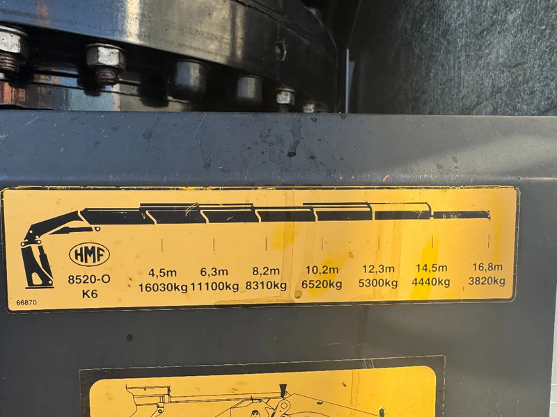 Camion plateau, Camion grue Scania G440 8X2 EURO 6 HMF 8520 + REMOTE CONTROL TWISTLOCKS: photos 8