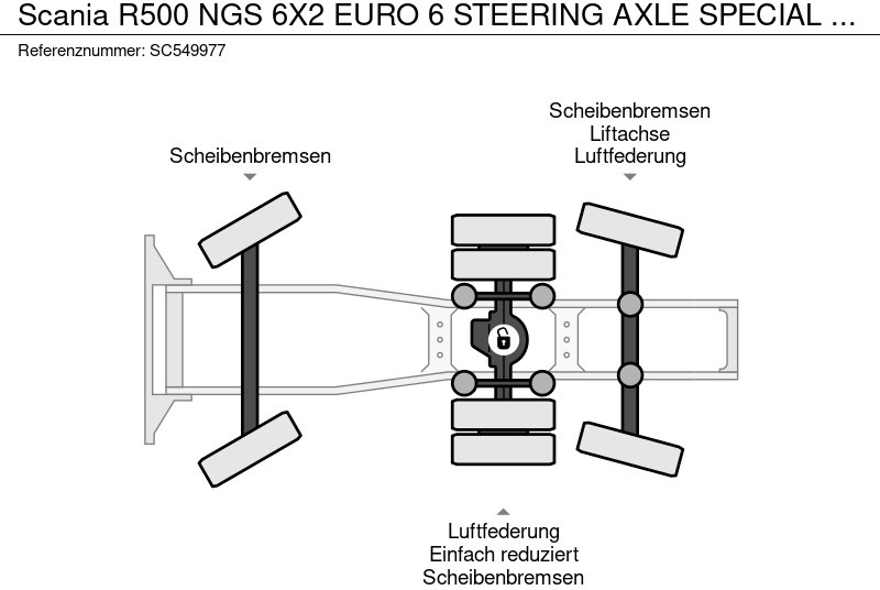 Tracteur routier Scania R500 NGS 6X2 EURO 6 STEERING AXLE SPECIAL INTERIOR: photos 14 Tracteur routier Scania R500 NGS 6X2 EURO 6 STEERING AXLE SPECIAL INTERIOR: photos 14