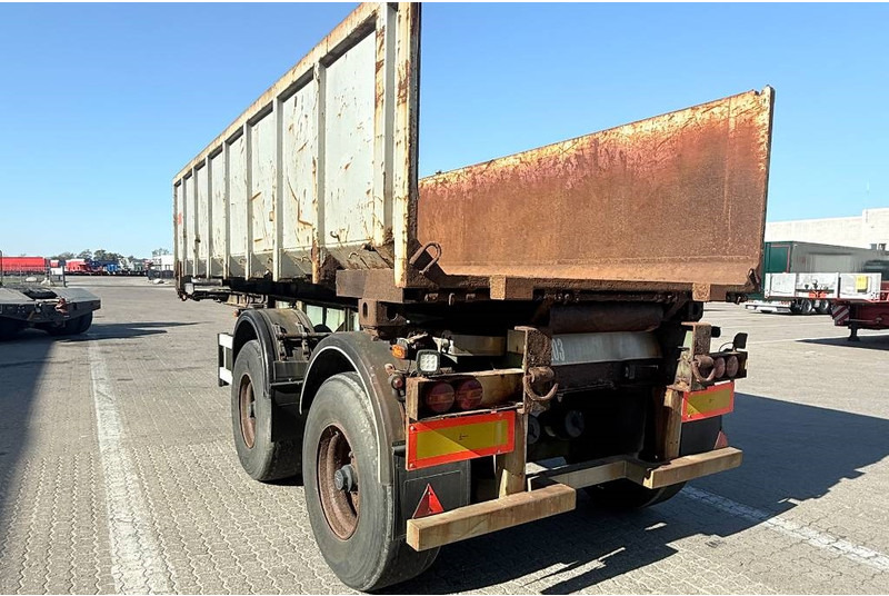Semi-remorque porte-conteneur/ Caisse mobile Pacton Containerchassis w. Steelbox / Stahlcontainer: photos 5
