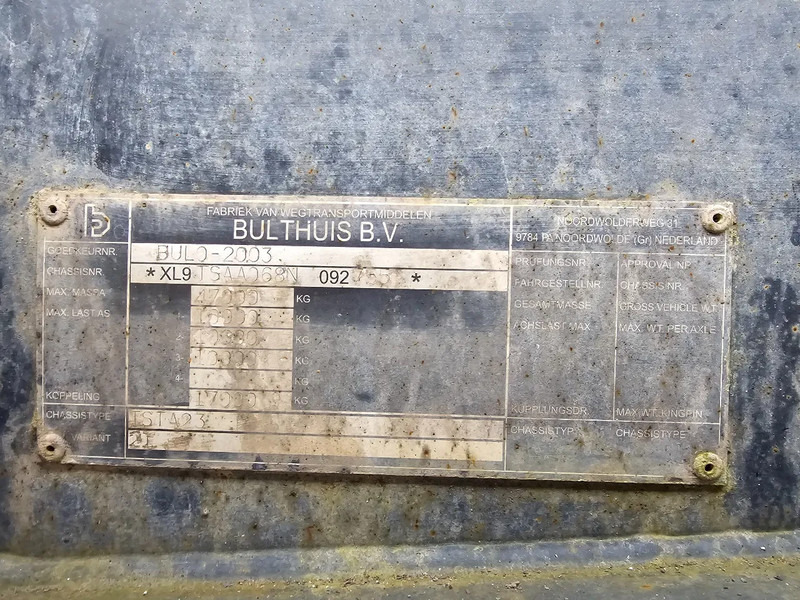 Bulthuis TSTA23 - BPW - DRUM - Lifting axle - 2x Steering - Semi-remorque châssis: photos 5 Bulthuis TSTA23 - BPW - DRUM - Lifting axle - 2x Steering - Semi-remorque châssis: photos 5