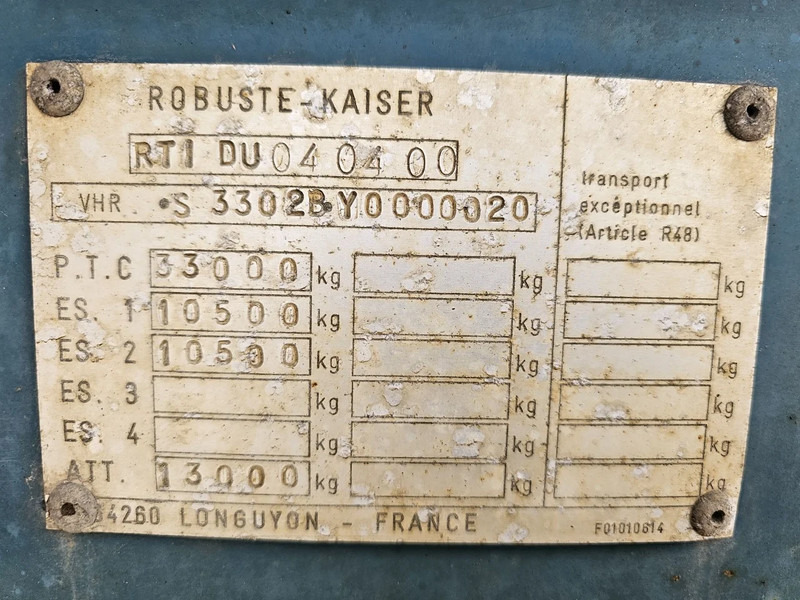Semi-remorque benne Kaiser STEEL CHASSIS - ALU BUCKET - STEELSPRING - DRUM BRAKES: photos 14