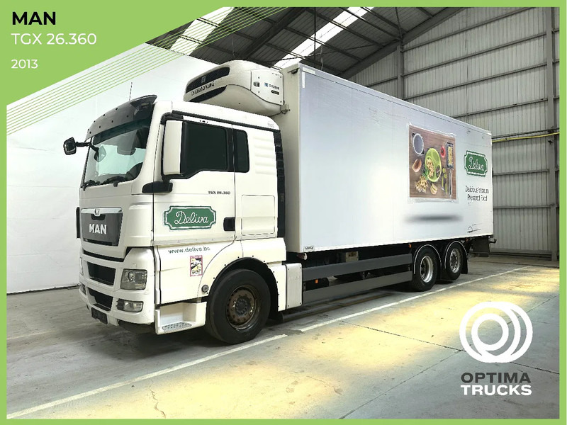 MAN TGX 26.360 steerable lift axles / hefbare stuurasen / essieux relevables directionnels - Camion frigorifique: photos 1 MAN TGX 26.360 steerable lift axles / hefbare stuurasen / essieux relevables directionnels - Camion frigorifique: photos 1