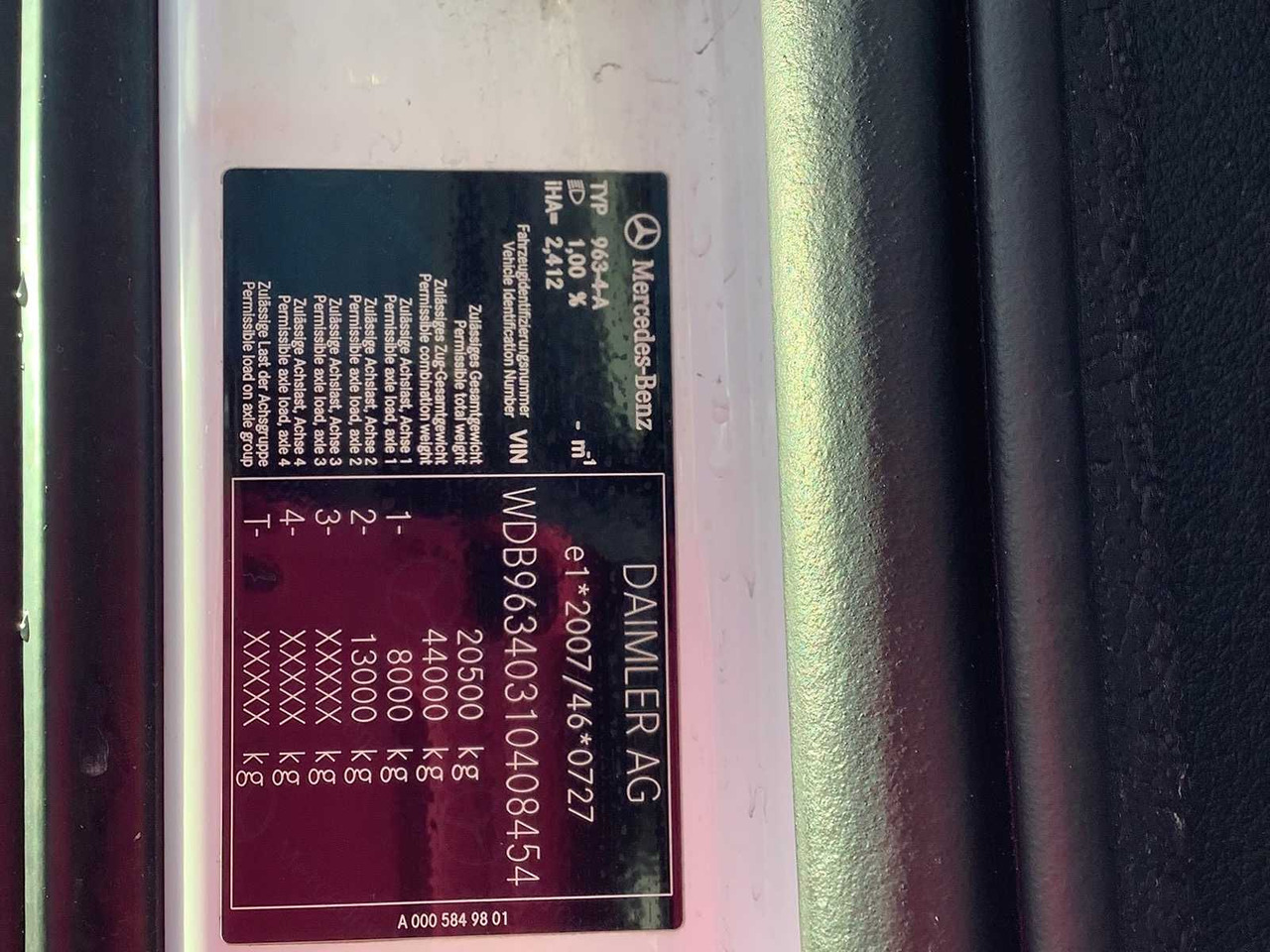 MERCEDES-BENZ - ACTROS 963-4-A - TRUCK - 2019 - Camion: photos 3 MERCEDES-BENZ - ACTROS 963-4-A - TRUCK - 2019 - Camion: photos 3