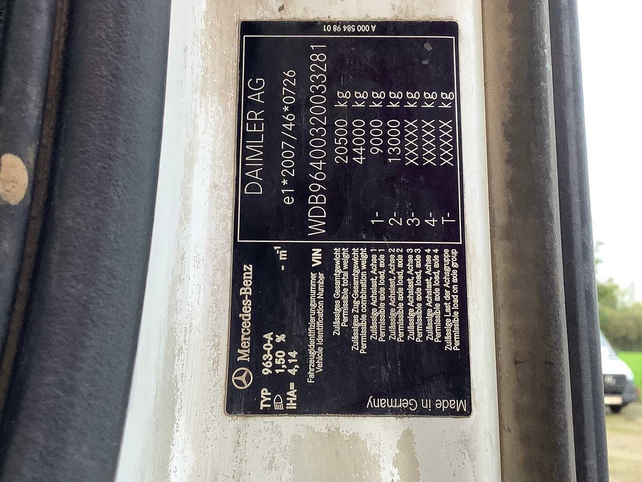 MERCEDES-BENZ - AROCS 963-0-A - TRUCK - 2016 - Camion: photos 2 MERCEDES-BENZ - AROCS 963-0-A - TRUCK - 2016 - Camion: photos 2