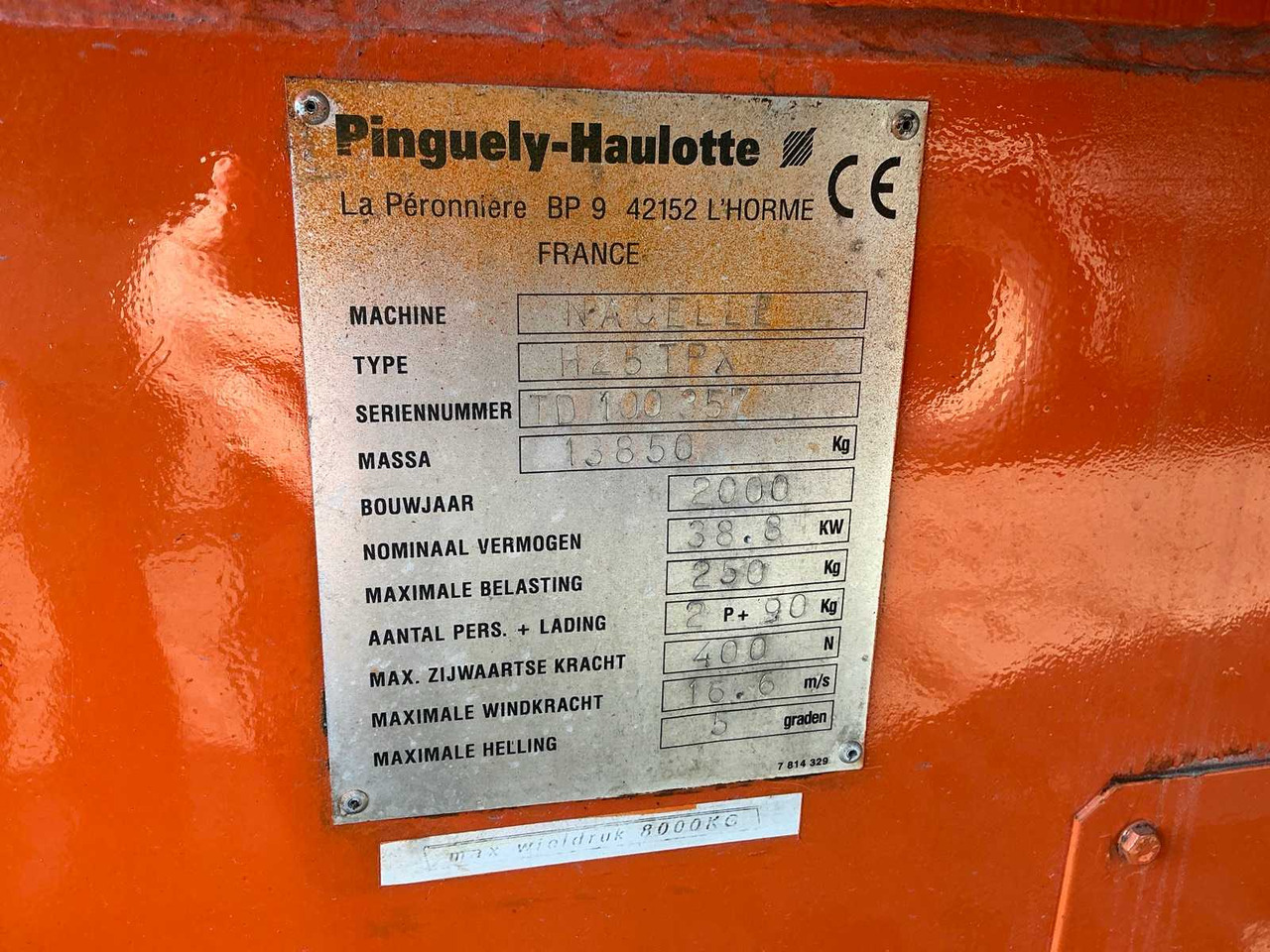 HAULOTTE H25TPX - Nacelle: photos 3 HAULOTTE H25TPX - Nacelle: photos 3