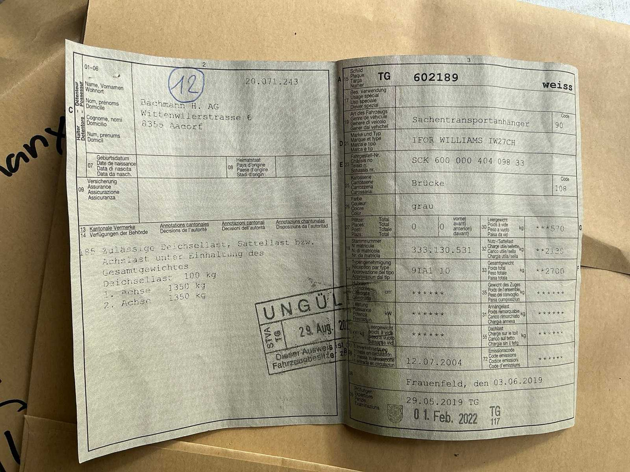 Remorque 2004 IFOR WILLIAMS IW27CH CARGO TRANSPORT TRAILER WITH RAMP: photos 11