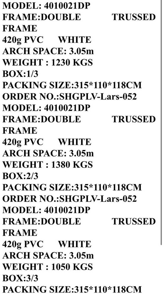 Cuve de stockage Rhino-Cross-Shelter 4010021DP 30,5x12,2x6,4 m: photos 7