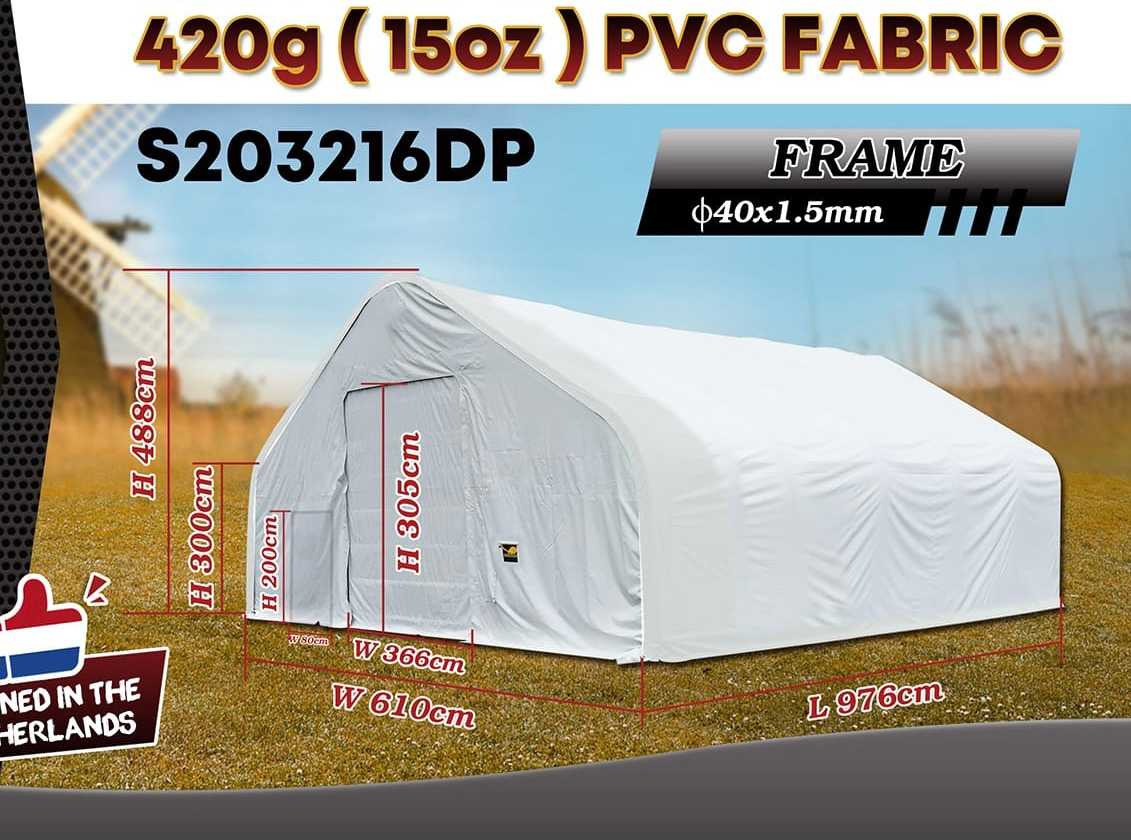 Rhino-Cross-Shelter S203216DP - 9,76x6,1x4,88 m - Cuve de stockage: photos 2 Rhino-Cross-Shelter S203216DP - 9,76x6,1x4,88 m - Cuve de stockage: photos 2