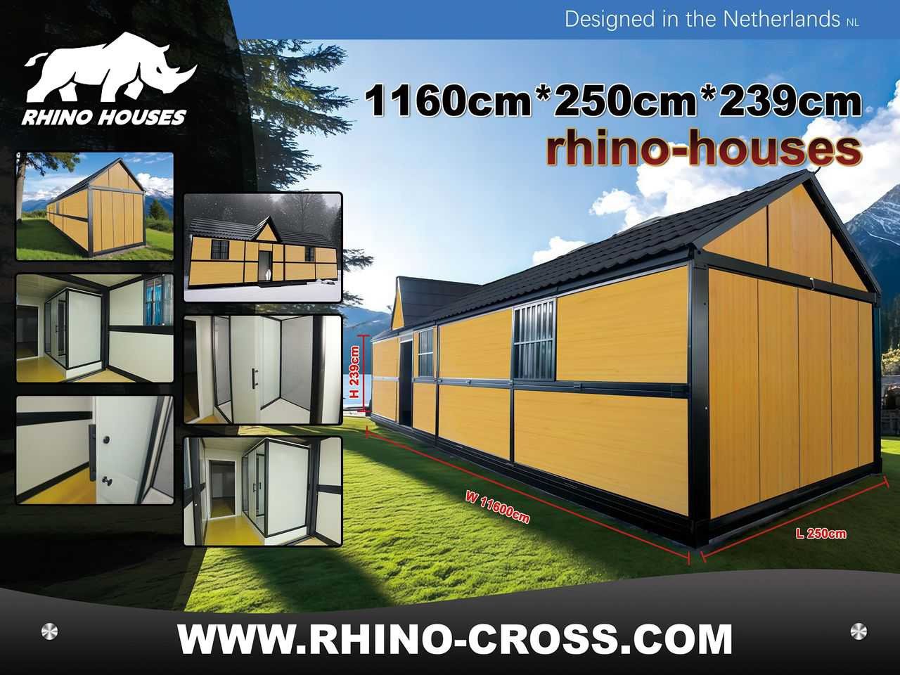 Rhino-houses 1160x250x239 cm - Conteneur comme habitat: photos 2 Rhino-houses 1160x250x239 cm - Conteneur comme habitat: photos 2
