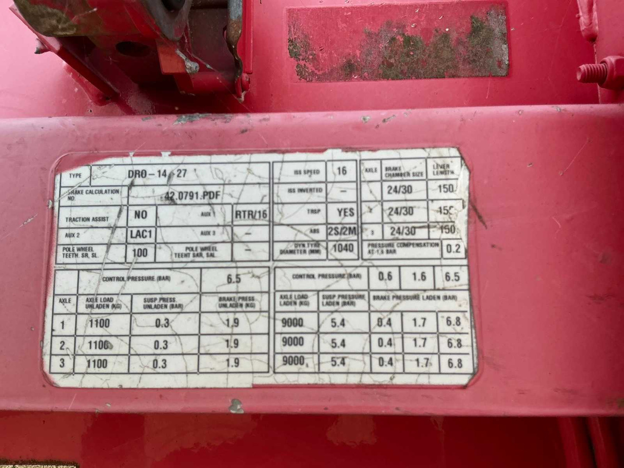 Semi-remorque 2008 GROENEWEGEN DRO-14-27 SEMI-TRAILER: photos 16 Semi-remorque 2008 GROENEWEGEN DRO-14-27 SEMI-TRAILER: photos 16