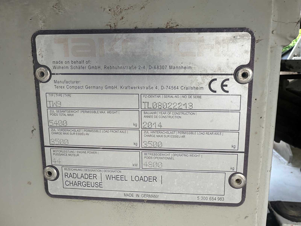 Chargeuse sur pneus Takeuchi TW9: photos 30